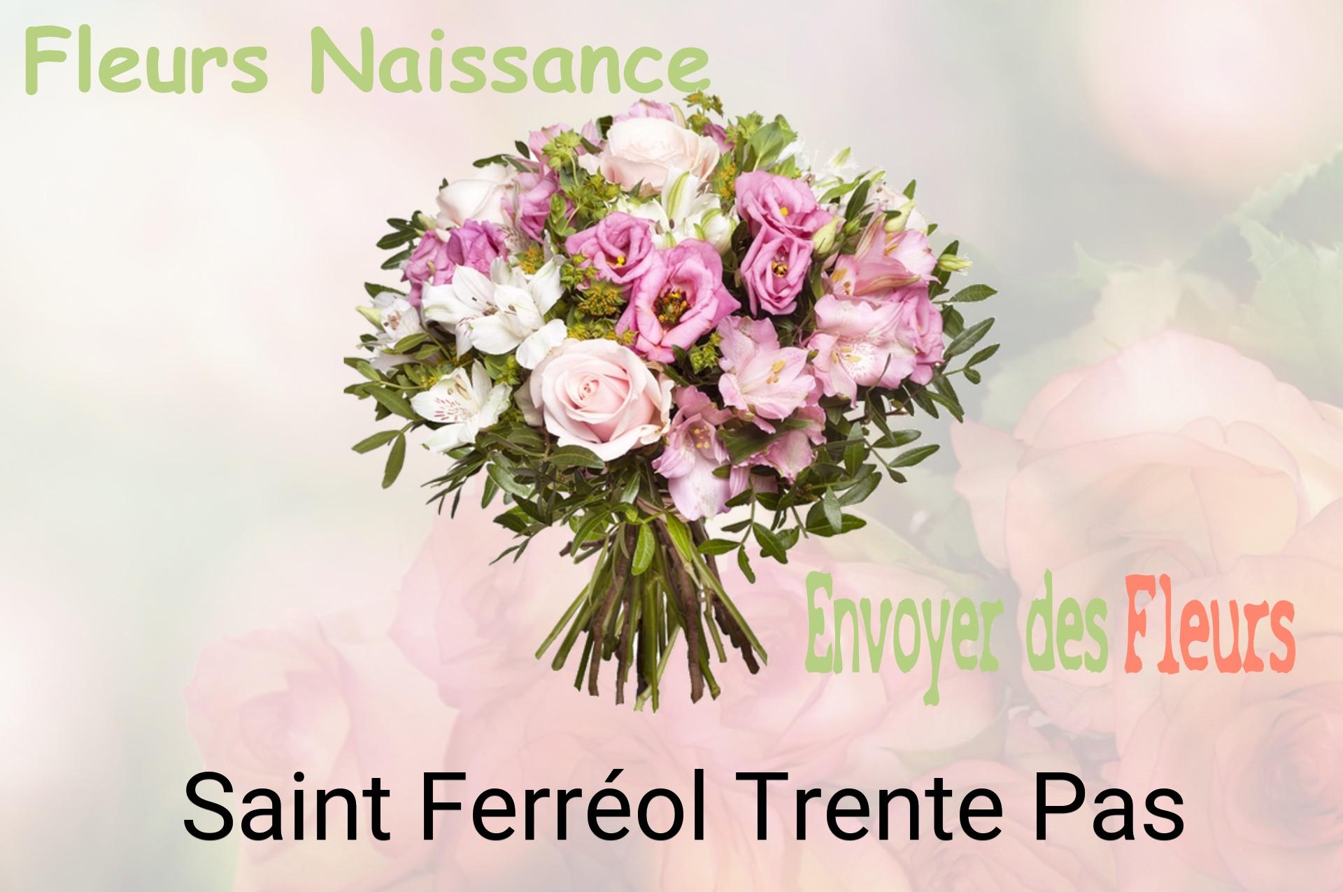 Bouquet de fleurs de naissance livré à Saint-Ferréol-Trente-Pas